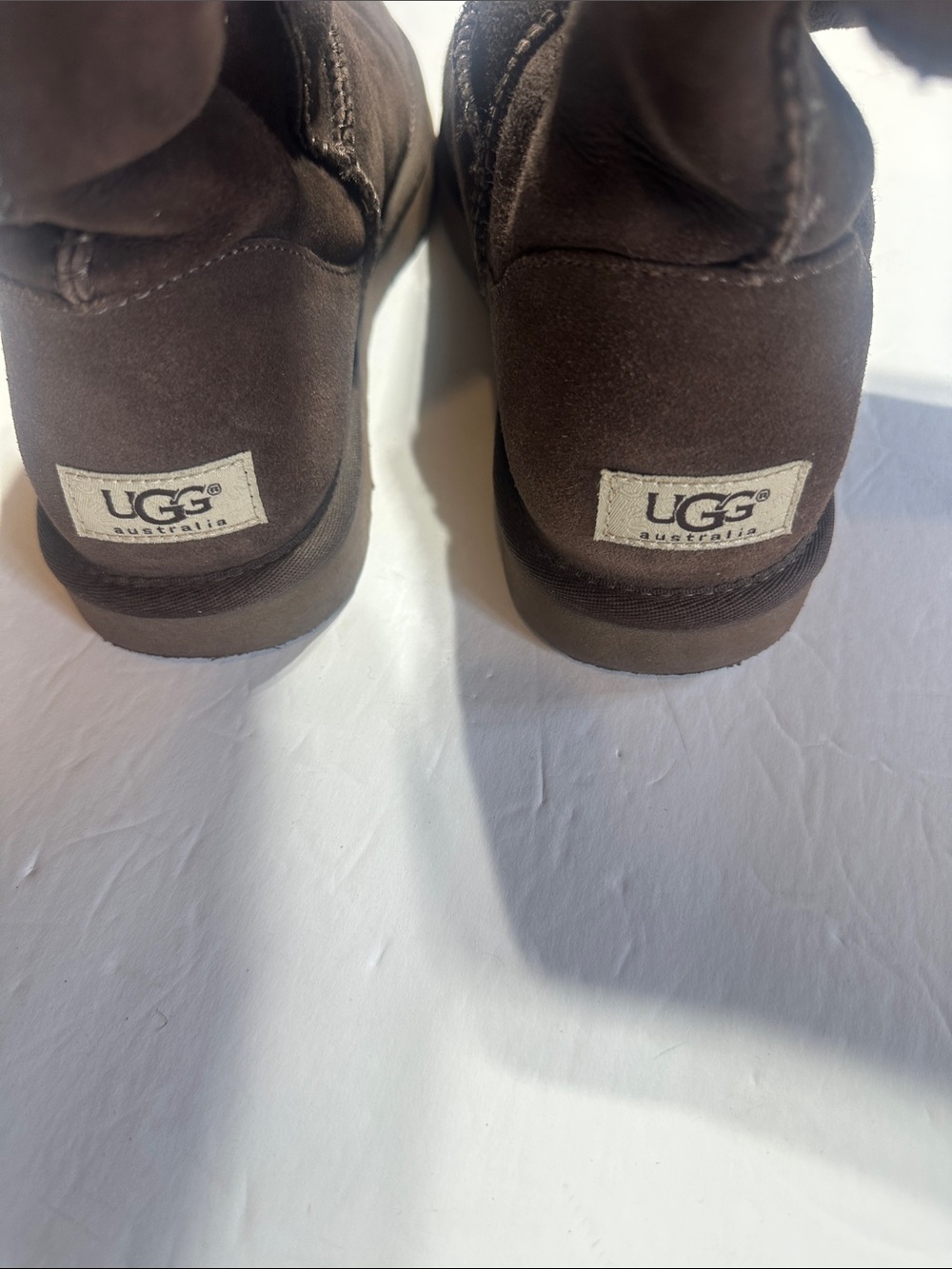 UGG slip on Classic Tall Shearling-Lined Boots - Dark Brown sz 9 comfortable - Picture 7 of 10